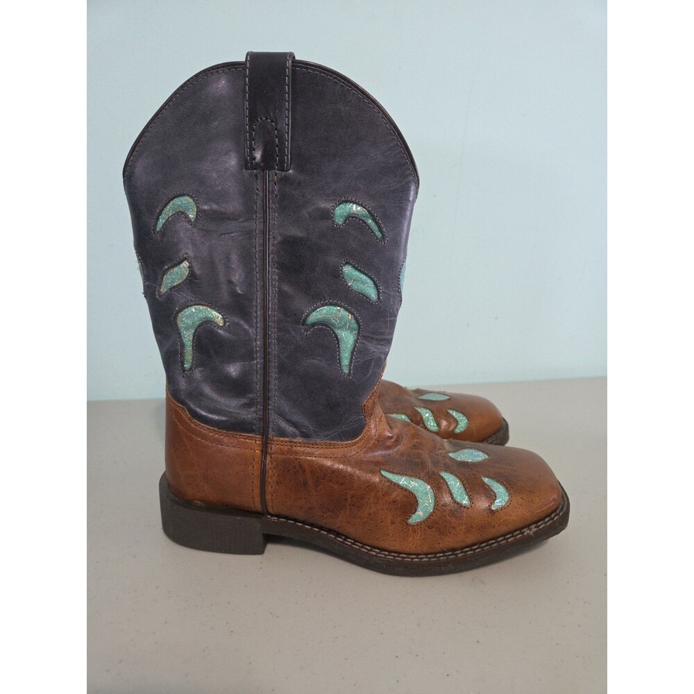 Smoky Mountain Astrid Square Toe Western Boots 6 r rodeo cowboy
